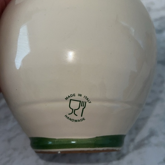 Rustic Terracotta Oil Cruet Jug Vase Handmade Italy Pottery - Picture 5 of 6